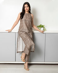 Okar Print-Kurtha with Side Pocket maheshwari silk, plant base dye by NEELMII