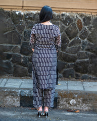 Black Maheshwari Silk Kurta without dupatta,bagh print ,plant base dye