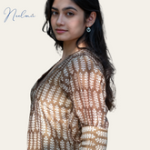 Maheshwari Silk Kurta Dupatta Set,Bagh print, plant base dye