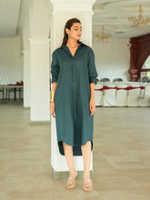 Shirt Dress - Deep Teal