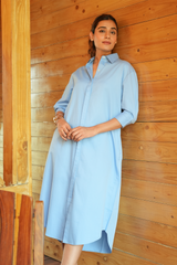 Shirt Dress - Sky Blue