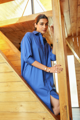 Shirt Dress - Royal Blue
