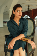 Shirt Dress - Deep Teal