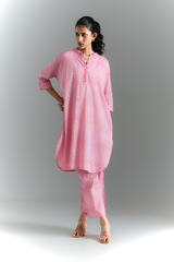 Berry Pinestriped Set (Pink & Red)