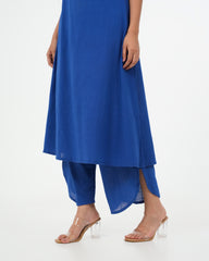 Royal Blue Cotton Kurta (sleeveless)