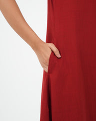 Maroon Kurta (sleeveless)