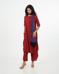 Maroon Kurta (3/4 sleeves)