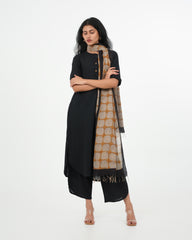 Black Kurta (3/4 sleeves)