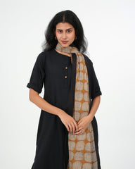 Black Kurta (3/4 sleeves)