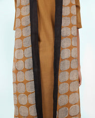 Olive Yellow Cotton Kurta (3/4 sleeves)