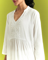 Mogra Safedi Bloom Kurta Set