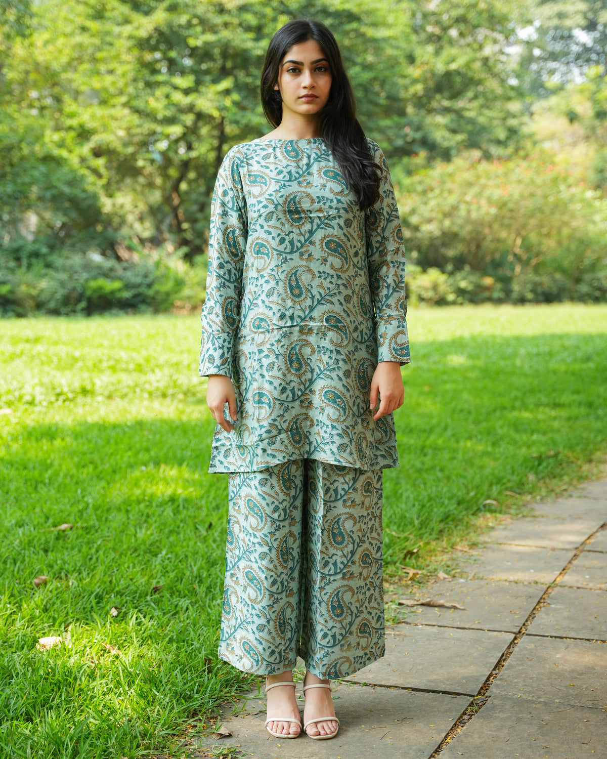 Modal Silk Kurtha -Luxurious Elegance,co-ord set