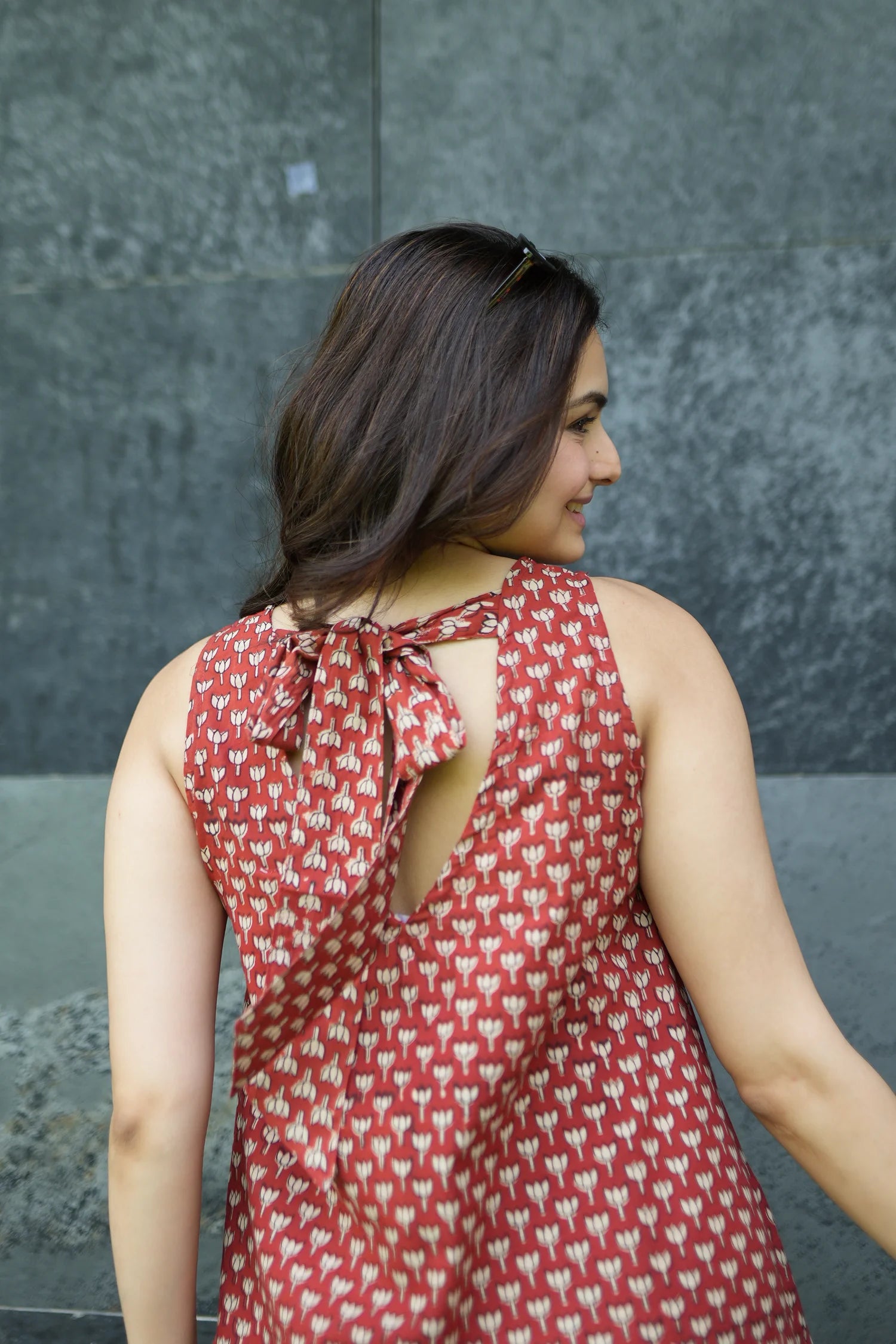 Lotus Dabbu Block Printed Kurta