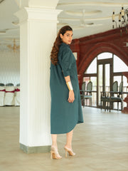 Shirt Dress - Deep Teal