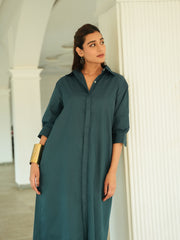 Shirt Dress - Deep Teal