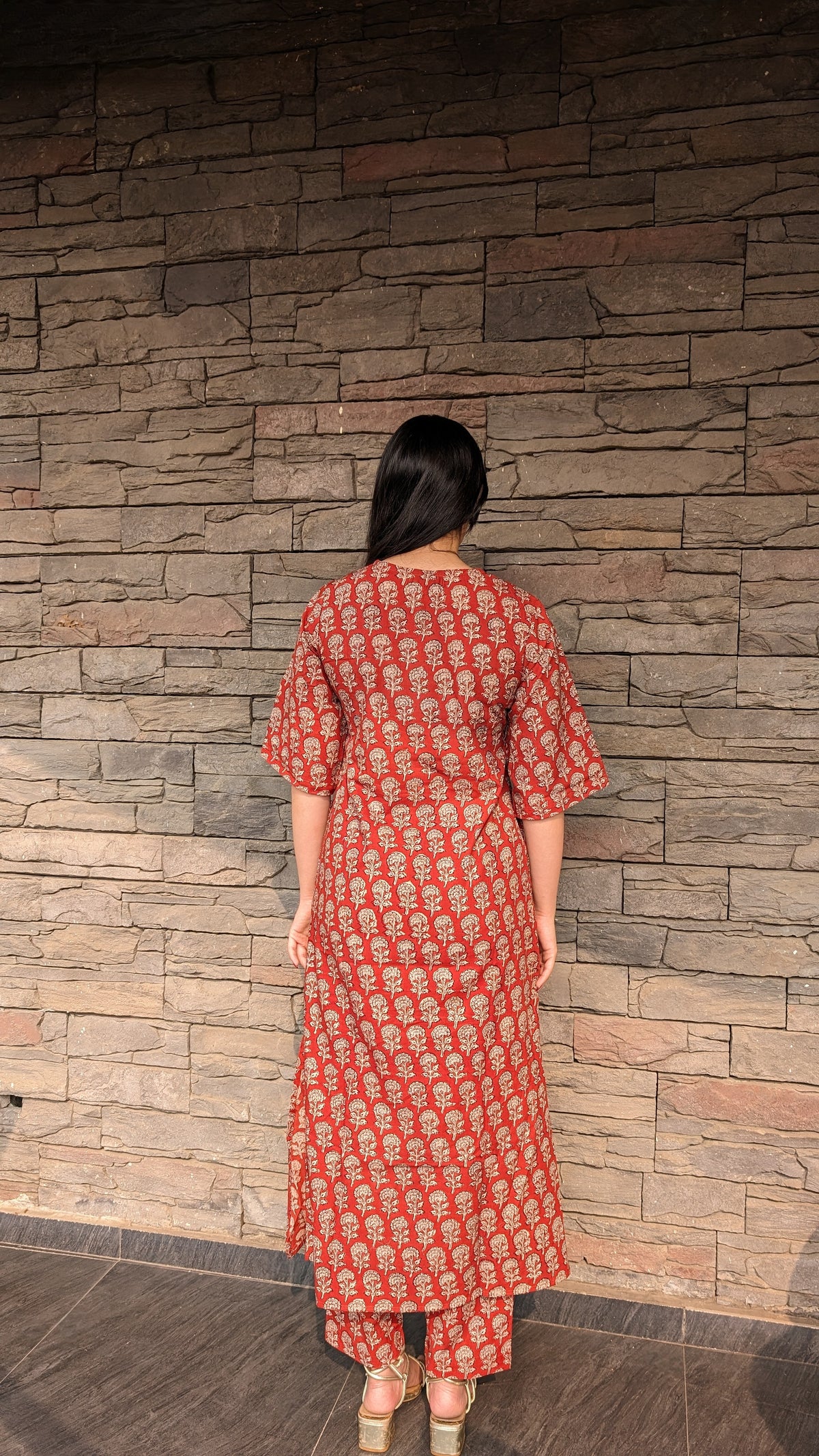 Cotton Katayani 2-Piece Kurta Set | Hand Block Printed Clothing