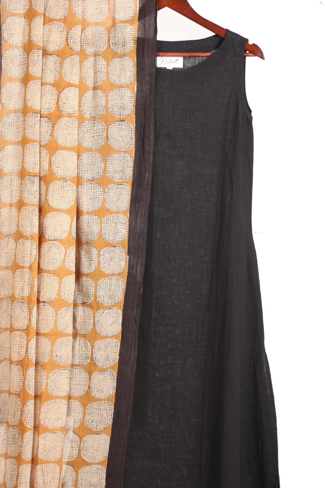 Black Kurta Set (sleeveless)