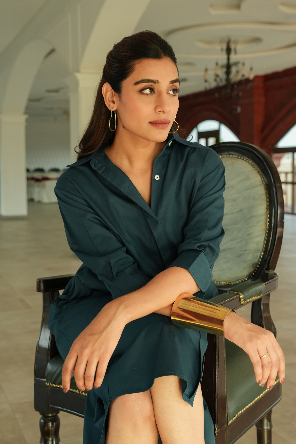 Shirt Dress - Deep Teal
