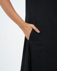 Black Kurta with Brown/Grey Dupatta (sleeveless)