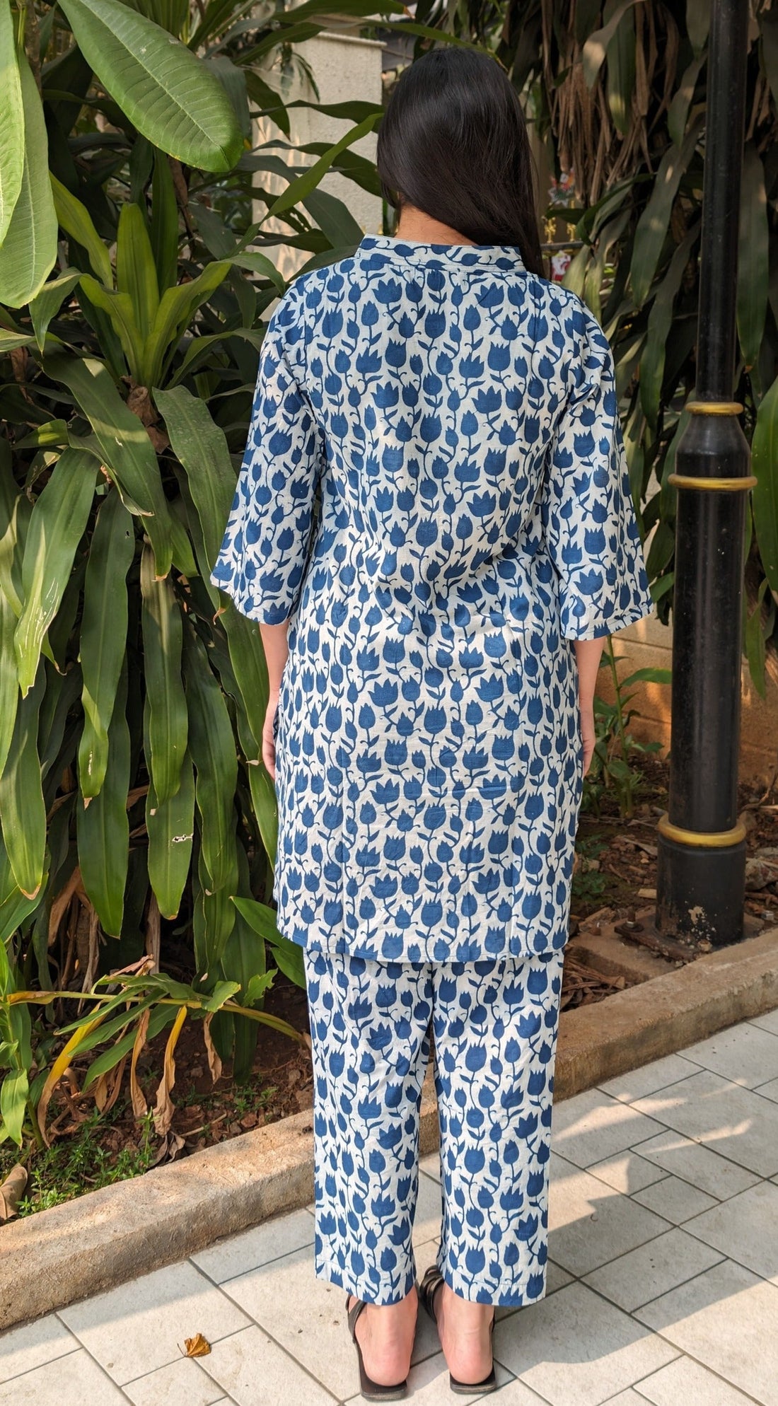 Blue Tulip Handblock Cotton Co-ord Set
